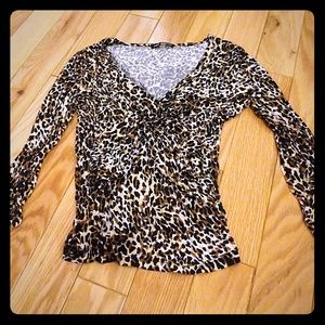 Leopard print blouse